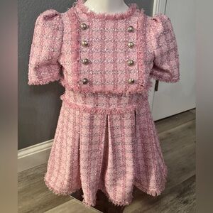 Girls Pink Easter Dress Size 12